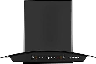 Hood Venice 75 cm 1200 m³/hr Autoclean Curved Chimney| Filterless with Oil Collector |8 Yrs Motor & 2Yrs Comprehensive Warranty by Faber | Touch & Gesture Control | Hood Venice IN HC SC FL BK 75