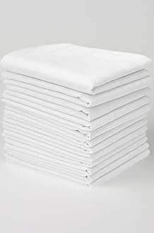 Rumal Luxury Handkerchief - 100% Cotton White Color Men's Handkerchiefs -Pack of 6