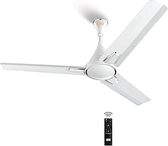 KUHL Prima A1 1200mm Decorative Power Saving BLDC Ceiling Fan with Remote | 29W | Saves upto 65% Electricity | 5 Star | High Air Flow | Stylish Design | White