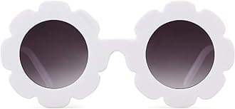 Sunglasses for Kids Round Flower Cute Glasses UV 400 Protection Children Girl Boy Gifts