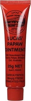 Lucas Papaw Ointment 25g - Soothing Lip and Skin Healing Balm with Fresh Fermented Carica Papaya, Natural Ingredients, Suitable for All Skin Types - Made in Australia