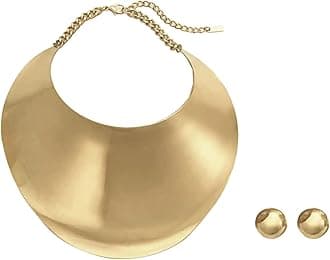 Gold Necklaces for Women Chunky Gold Silver Choker Necklace Statement Egyptian Jewelry for Women Men Gold Costume Jewelry Sets Accessories Gift