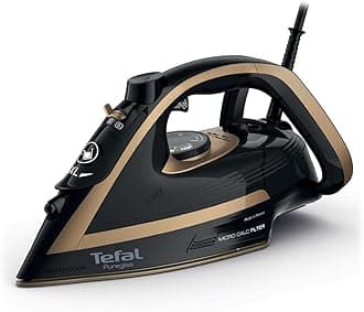 TEFAL Steam Iron | PureglissIron Steamer | 3000W |50g/min Steam Output |280g/min Steam Boost | Anti-Stain Protection | Exceptional Glide |Safety Auto-Off |2 Years Warranty | FV8062G0