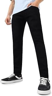 Urbano Fashion Men's Slim Fit Jeans (mps-black-38_Black_38)