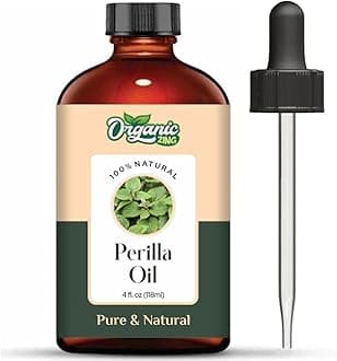 Organic Zing Perilla (Perilla frutescens) Oil | Pure & Natural Carrier Oil for Aroma, Diffuser & Skincare - 118ml/3.99fl oz