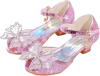 Girls Princess Shoes Toddlers Sequin Sweet Bows Sandals Little Girls Party Pumps Sparkle Wedding Dress Shoes