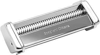 Made in Italy Spaghetti Alla Chitarra 150 Attachment for Atlas 150 Pasta Machine, Chrome Steel