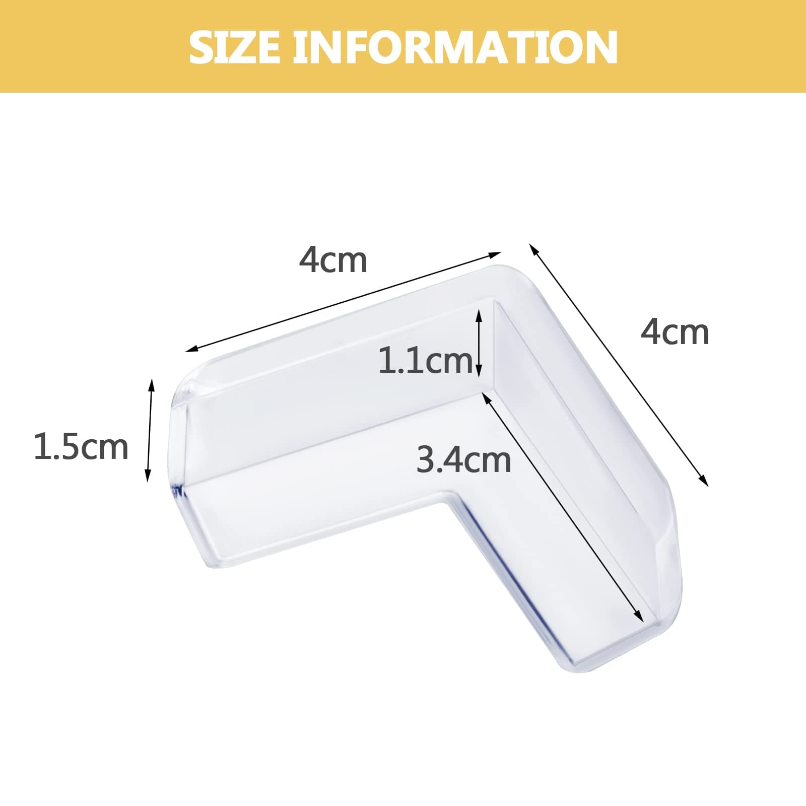 Table Corner, Corner Guard, Clear Corner Protector, Corner Protector, Baby Proof Corner Guard, Kids Head Protection Table, Furniture, Sharp Corner Baby Proof (L Shape) 20 Pack