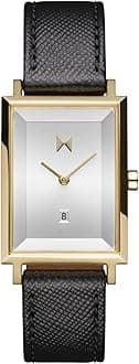 MVMTSignature Square Watches for Women - Premium Minimalist Womens Watch - Analog, Stainless Steel, 5 ATM/50 Meters Water Resistance - Interchangeable Band - 24mm/26mm