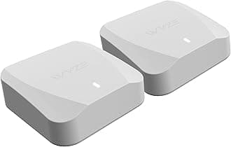 WYZEAX3000 Dual-Band Wi-Fi 6 Mesh Router System, Covers up to 3000 Sq. Ft, 100+ Devices, Replaces Router and Extender, Supports Wired Backhaul, 2x 1 Gbps Ports per router - 2 Pack