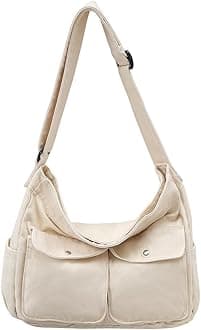 Collsants Messenger Bag Hobo Crossbody Bags for Women Canvas Bag Crossbody Tote Bag Shoulder Bag