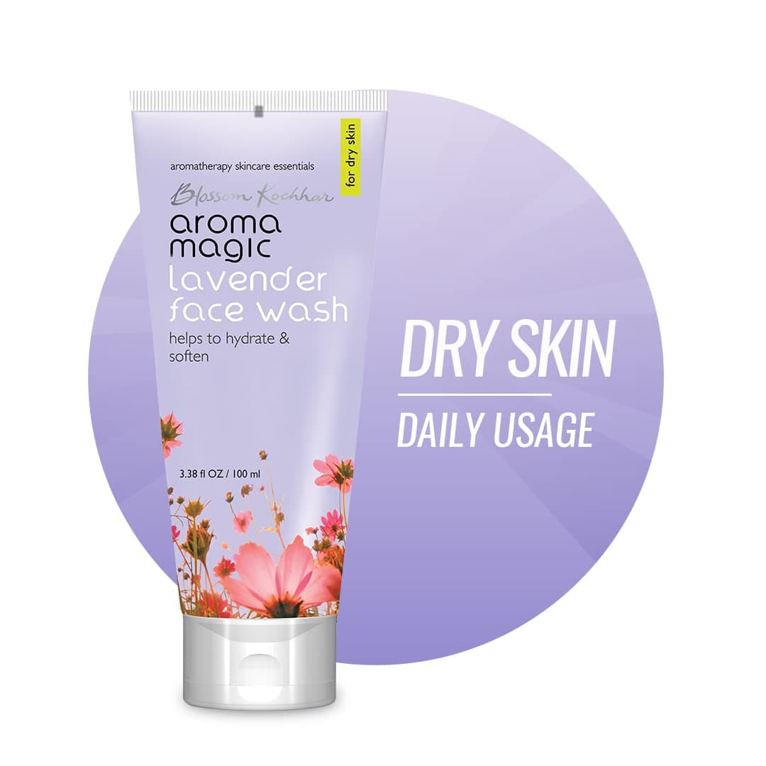Lavender Face Wash – Hydrating & Nourishing Cleanser with Rose Oil & Orange Extract for Dry & Sensitive Skin – 100ml