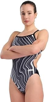 Arena Women Marbled One Piece Swimsuit