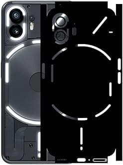 Full Body Back Screen Guard Protector Film - Lamination Wrap Skin Sticker for Nothing Phone 2 (5G) | Scratchproof Matte Finish (Design - Matte Black)