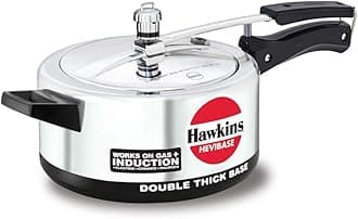Hevibase IH35 Pressure Cooker, 3.5 Liters, Silver