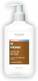 5% Glycolic & 2% Lactic Acid Exfoliating Body Lotion - With Jojoba & Shea Butter - Soothing Chamomile & Cica - Vitamin E - For Brighter Skin - Active Skincare - 250ml