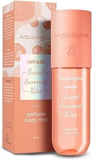 Aqualogica Refresh+ Sweet Summer Kiss Perfume Body Mist with Zemea and Hyaluronic Acid 150 ml|Long-Lasting Fragrance|Sweet Strawberry Fragrance|Double Duty Mist for Hair & Body|Gives Intense Hydration