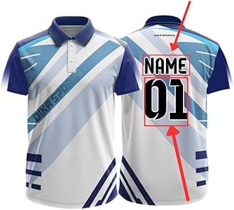Dika Sports Custom Sports Cricket Jersey Customise t-Shirt for Men Personalised Name | 2 Year to 5XL