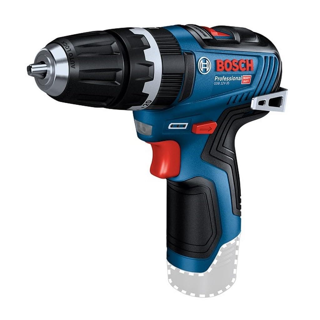 12V System GSB 12V-35 Cordless Combi Drill (max. Torque Hard/Soft of 20/35 Nm, Without Battery/Charger)