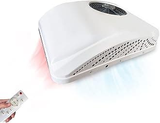 DC 12V Air Conditioner Electric Parking Rooftop RV Air Conditioner Heat and Cool A/C Unit 10000BTU Fit Truck Motorhome Trailer, Scroll Compressor (12V Heating & Cooling)