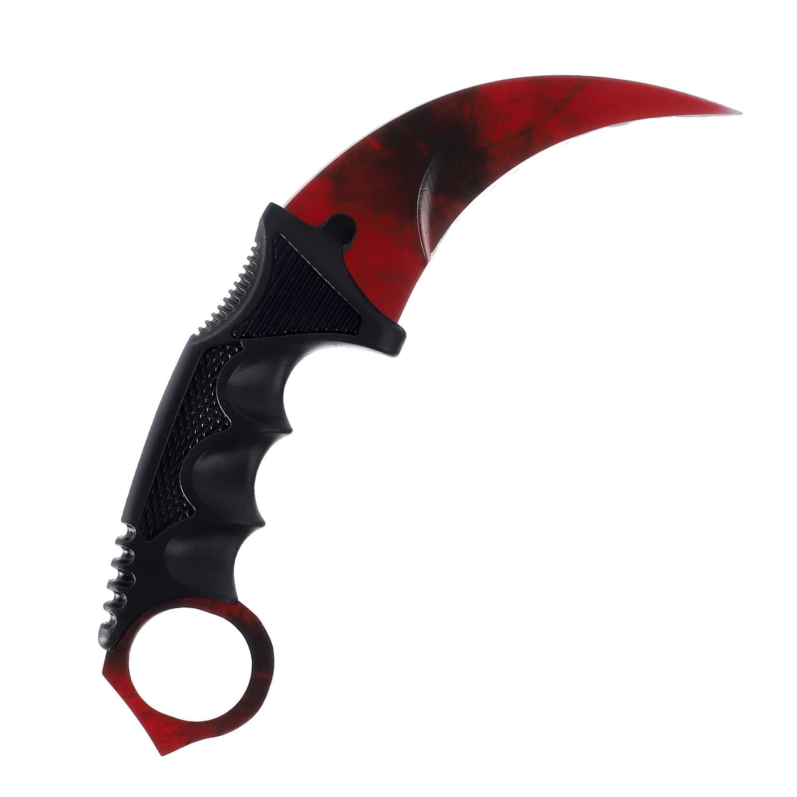 Red Karambit Trainer Knife Without Cutting Edge Karambit Practice Training Knife with Sheath for Beginner 100% Safe Trainer Tool
