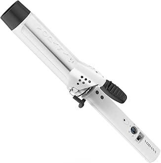 - Professional GlamWave Ceramic Curling Iron, Long-Lasting Natural Curls, Instant Heat, Hair Curler, Curling Wand, Available in USA (1.6 inch, White)