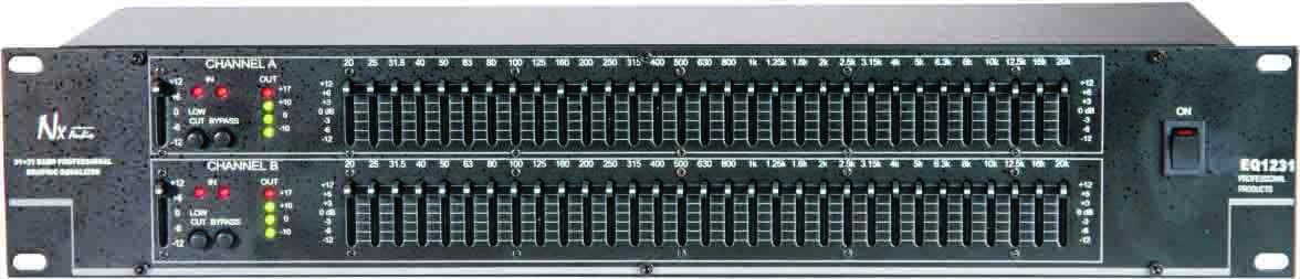 NX Audio EQ1231 Live Sound Graphic Equalizer