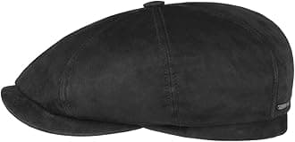 Stetson Hatteras Goat Suede Flat Cap Men | Made in Germany