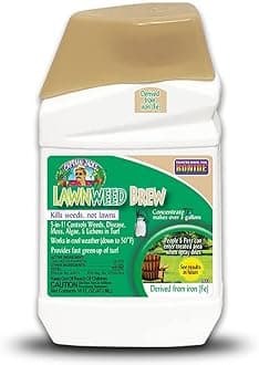 Captain Jack's Lawnweed Brew, 16 oz Concentrate, Fast-Acting Formula Controls Weeds, Moss, Algae, Lichens & Disease