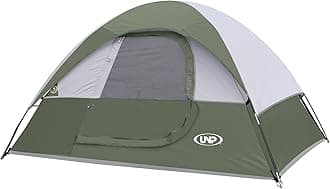 Camping Tent 2-4 Person, Waterproof Windproof Tent with Rainfly Easy Set up-Portable Dome Tents for Camping…