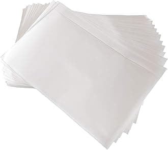 9527 Product 4.5" x 5.5" Clear Adhesive Top Loading Packing List / Shipping Label Envelopes (100 Pack)