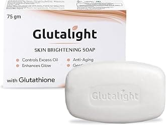 Skin Brighting Soap | Glutathione | Fades Dark Spots & Hyperpigmentation | Tan Removal Soap For Women & Men | Bathing | Helps Even Skin Tone & Control Excess Oil | For Radiant Glow - Pack of 1
