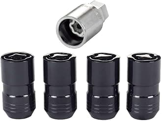 McGard 24216 Black Cone Seat Wheel Locks (M14X1.5 Thread Size) - Set of 4 w/Key