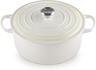 Le Cresuet Evo Round Casserole (Meringue, 28 cm)
