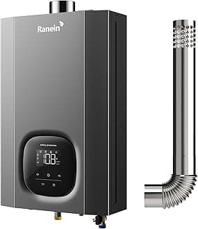 Ranein Propane Gas Tankless Water Heater, Indoor Max 4.3 GPM, 100,000 BTU Instant Hot Water Heater