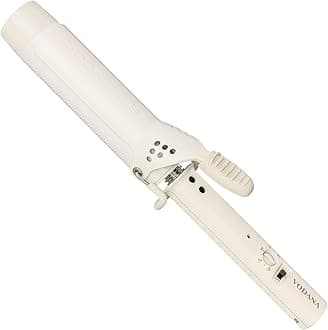 Professional GlamWave Ceramic Curling Iron, Long-Lasting Natural Curls, Instant Heat, Hair Curler, Curling Wand, Available in USA (1.4 inch, Ivory)