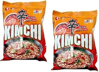 Shin Ramyun Kimchi Instant Noodles 120Gm*2Pack,Non Vegetarian (Imported)