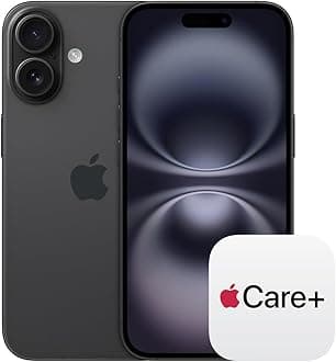 Apple iPhone 16 (128 GB) - Black with AppleCare+ (2 Years)