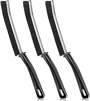 VYOOx Gap Plastic Cleaning Brush Bathroom Gap Cleaning Brush Clean The Dead Corners of Bathroom Kitchen Tiles Multifunctional Window Slots Multi-Purpose Door Window Track Deep Cleaning (Gap Brush-3)