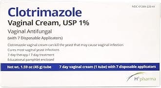Clotrimazole Vaginal USP 1% Cream - 45 Gm