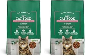 by Amazon - Complete Dry Cat Food with Salmon, Tuna and Vegetables, 2 pack of 3kg