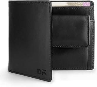 Classic Bifold Wallet for Men | Genuine Leather Material | Holds up to 8 Credit/Debit/ATM Cards | Slim & Easy to Fit | Coin Pocket with Button Closure | Handcrafted Money Purse