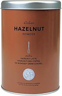 Coffee Bean & Tea Leaf Hazelnut Cream Powder for Coffee, Cakes, Cakes & Mixes Drinks, Hazelnut, Can 22 Oz