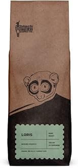 Black Baza Coffee, Loris, Dark Roast, Freshly Roasted, Organic, 100% Arabica (Whole Beans, 250 grams)