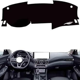 Non-slip anti-glare dash cover Compatible with Nissan sylphy 2023, premium leather (black)