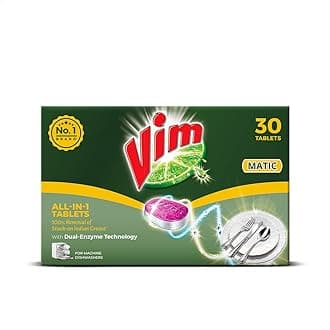 Matic Dishwasher All-In-One Tablets (Pack of 30) I Removes Tough Indian Grease I Designed By India's No.1 Dishwashing Brand.