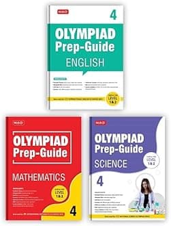 MTG Olympiad Prep-Guide Class 4 - Achievers Section with IMO-NSO-IEO Chapterwise Previous Year Question Paper For SOF 2023-24 Exam, Set of 3 Books (Mathematics, Science, English)