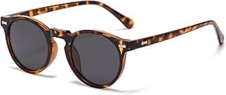 Vintage Polarized Sunglasses for Men Round Sunglasses UV400 Protection Retro Hand-crafted Acetate Frame