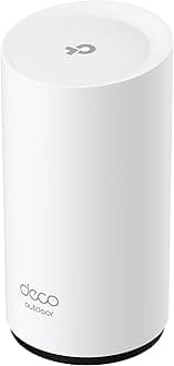 TP-Link Deco 7 BE25 BE5000 Dual-Band Wi-Fi 7 Mesh Extender – Up to 2,800 sq. ft., Dual 2.5G PoE+ Ports, IP65 Waterproof, MLO, Multiple Mounting Options, Secure by Design, 1-Pack