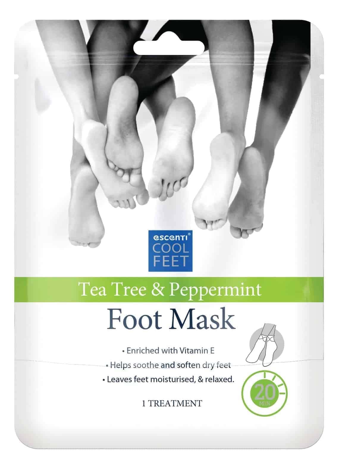 EscentiTea Tree & Peppermint 20 Minute Foot Mask